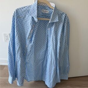 Robert Graham Light Blue Gingham Men's Shirt